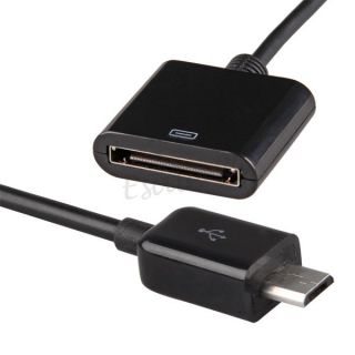 30pin Buchse auf Micro USB 5pin Datenkabel Ladekabel Kabel f. ipad