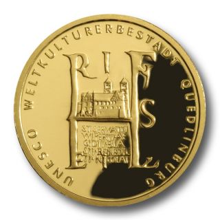 100 Euro Quedlinburg 2003 1/2 oz Gold