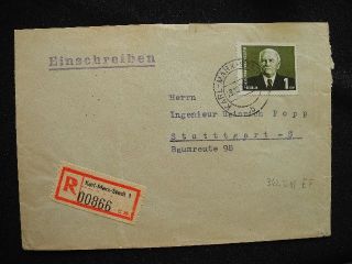 DDR 1953 Mi. Nr. 342 als EF Einzelfrankatur auf Brief / Beleg Pieck