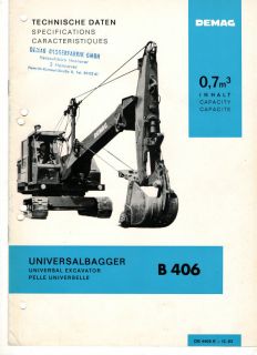 Demag B 406 Universalbagger Prospekt