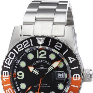 Zeno Watch Basel Herren Armbanduhr XL Quarz Analog Edelstahl 6349Q GMT