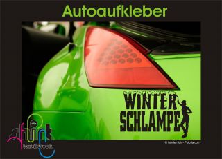 342 Winter Schlampe Auto   Aufkleber Autoaufkleber für Lack oder