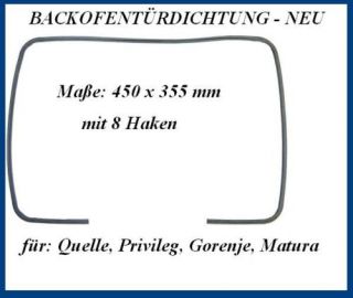 Dichtung Türdichtung Backofen Privileg 450 x 335 mm