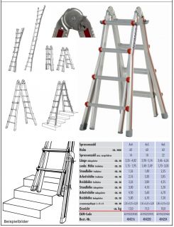 HYMER 4x4 Spr Teleskopleiter Telestep 404216 Mehrzweckleiter
