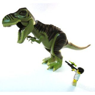 LEGO DINO großer T Rex grün incl. Ranger mit Betäubungsgewehr.