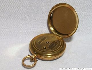 Uralt Vergoldete?Herren Taschenuhr Schlüsseluhr Uhr KJAG um 1900