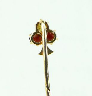 Antikschmuck Nadel Granaten Perlen Rot Gold 580 österr. Einfuhrpunze