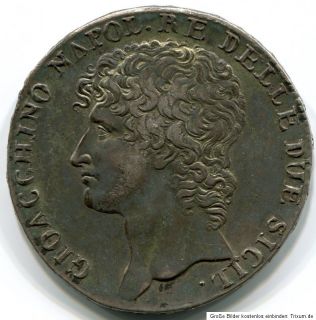 Dodici 12 Carlini / Italien , Neapel u. Sizilien / 1810 / Silber