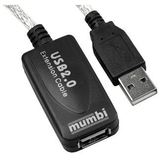 mumbi USB 2.0 aktiv Repeater Verstärker Kabel 5,0m Verlängerung