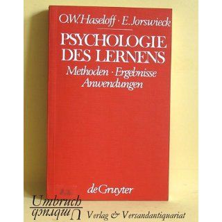 Psychologie des Lernens Otto Walter Haseloff, Eduard
