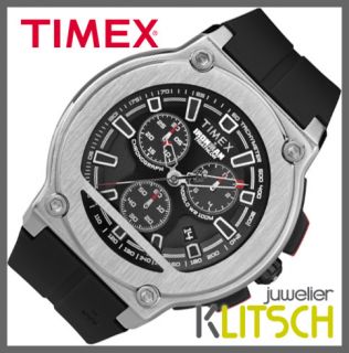 Timex Ironman Dress Chrono Analog Quarz Herren Uhr Schwarz T5K354 UVP