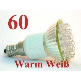 60 LED Strahler E14 Warm Weiss Leuchtmittel Spot JDR 