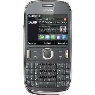 Nokia Asha 302 Smartphone 2,4 Zoll dunkelgrau: Elektronik