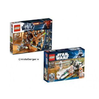 LEGO Star Wars 9491 Geonosian Cannon u 7913 Clone Trooper Battle Pack