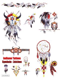 mehr als 50 tolle Indianer   Symbole   Zeichen Tattoos