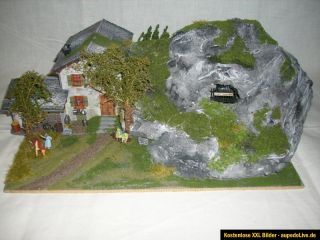 Romantik Diorama Felsen mit Höhle  H0 187   Handarbeitsmodell