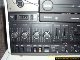 Philips N4506 Tonbandgerät, 4 Spur Stereo u Mono,viel Zubehör