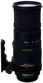 Sigma 150 500 mm F5,0 6,3 DG OS HSM Objektiv für Nikon 
