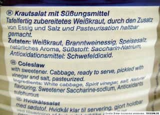Gastronomie Dose Krautsalat 3,9 kg Horeca NEU Salat