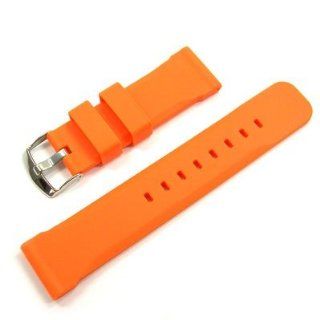 Original WCC® Uhrenband (orange) Dornschließe Bandanstoß 24 mm
