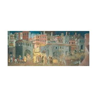 Ambrogio Lorenzetti   Effetti Del Buon Governo Kunstdruck 