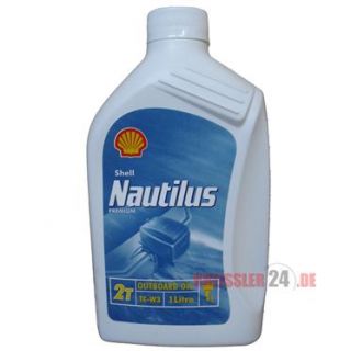 Shell Nautilus Premium TC W3 1 Liter Outboard Zweitaktmischöl