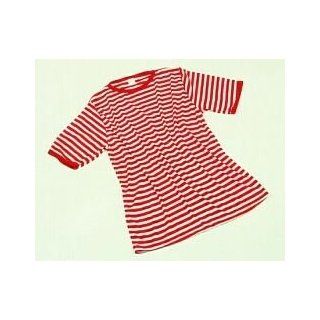 Ringel Shirt rot/weiß Damen Herren Gr L Unisex Sport