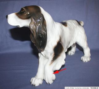 A383) GOLDSCHEIDER WIEN Figur Hund COCKER SPANIEL GROSS