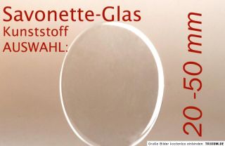 SAVONETTE GLAS aus Kunststoff / AUSWAHL 20 bis 50mm