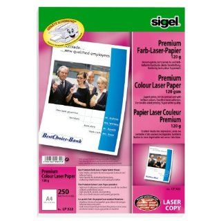 Sigel LP322 Premium Farb Laser/ Kopier Papier, superweiß, beidseitig