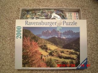 Orig. Ravensburger Puzzle 2000 Teile Nr.166664 (Bild Dolomiten