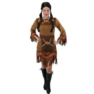Indianer Mädchen Squaw Heller Stern Indianer Damen Kostüm Gr 38