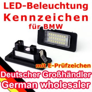 Kennzeichenbeleuchtung für BMW 1er 3er 5er E39 E60 E61 LED weiß mit