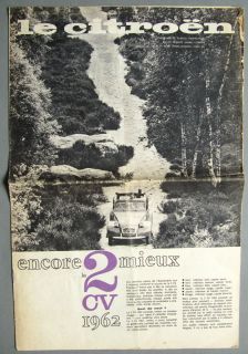 Le Citroen 1962 Journal 2CV / Prospekt brochure depliant catalogue