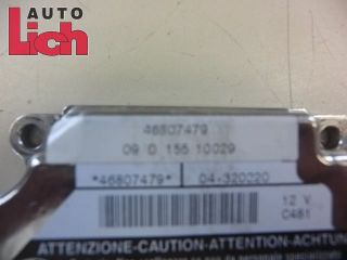 Lancia Y 840 BJ02 Airbag SG ECU Steuergerät 46807479 09D15510029