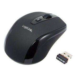 LogiLink Wireless optische Mini Maus schwarz: Computer