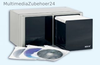 Äußerst stabiles Schubladensystem für 120 CDs / DVDs in