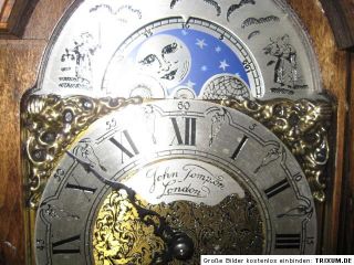 alte Kaminuhr Tischuhr Mondphasenuhr Mondphase bracket clock HERMLE