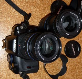 Digitale Spiegelreflex Kamera Olympus E 420 mit 14 42mm und 40 150mm