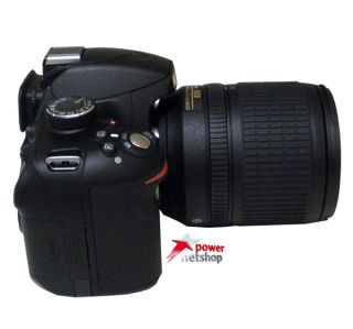 Nikon D3200 Kit AF S DX 18 55 VR Schwarz Digitale Spiegelreflexkamera