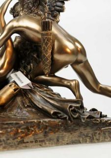 Amor & Psyche nach Canova Kunststein bronziert Akt erotisch Liebespaar