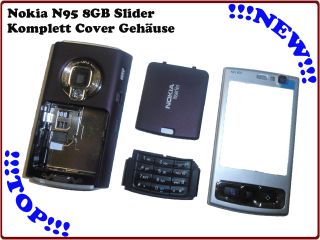 Nokia N95 8GB Slider Komplett Cover Gehäuse Tastatur Plum NEU