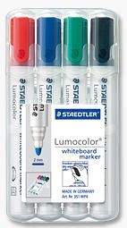Staedtler Lumocolor 351 WP4 Whiteboard Marker Etui mit 4 Stück
