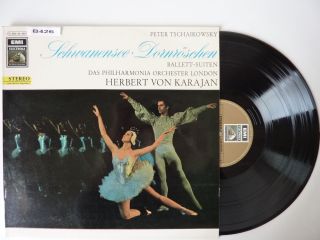 Tschaikowski Schwanensee Dornröschen Herbert von Karajan Vinyl 12 LP