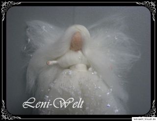Schneefee Fee Elfen Deko Puppe Weiß Jahreszeitentisch Waldorf