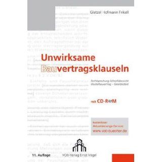 Unwirksame Bauvertragsklauseln Olaf Hofmann, Eckhard