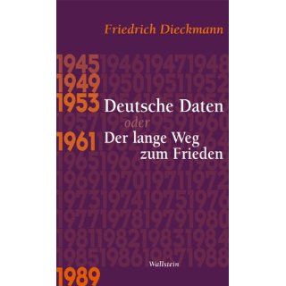 Deutsche Daten oder Der lange Weg zum Frieden 1945   1949   1953 …