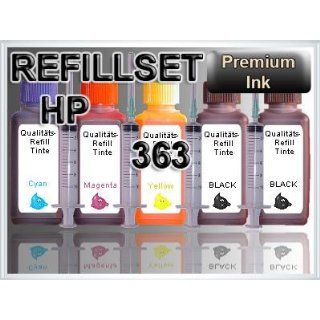 Tinte Refill Set Nachfülltinte Refillset Druckertinte HP363 HP 363 HP