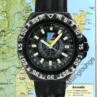 Uhr DPW Black Steel Unica FF AA Somalia Military watch limited 422 666