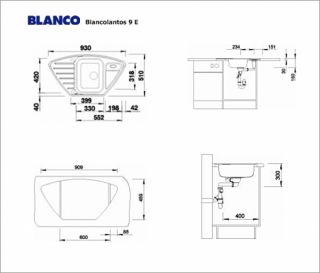 Blanco Edelstahleckspüle BLANCOLANTOS 9 E Einbauspüle Spülbecken